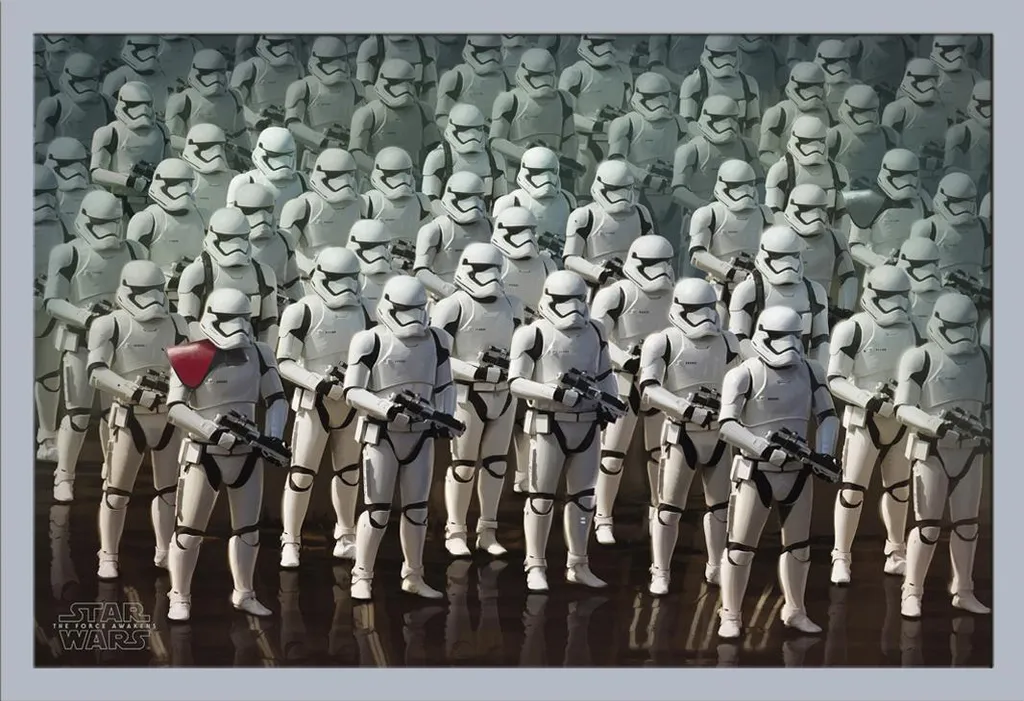 Cornice Argento Shinsuke® con Poster Star Wars Stormtrooper EP7
