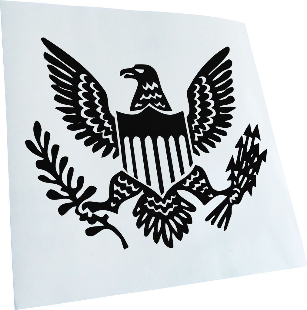 Kiwistar - Autoaufkleber - Großes Siegel der Vereinigten Staaten Heckscheibe - Aufkleber für Auto Kfz Fahrrad, LKW, Truck Mofa