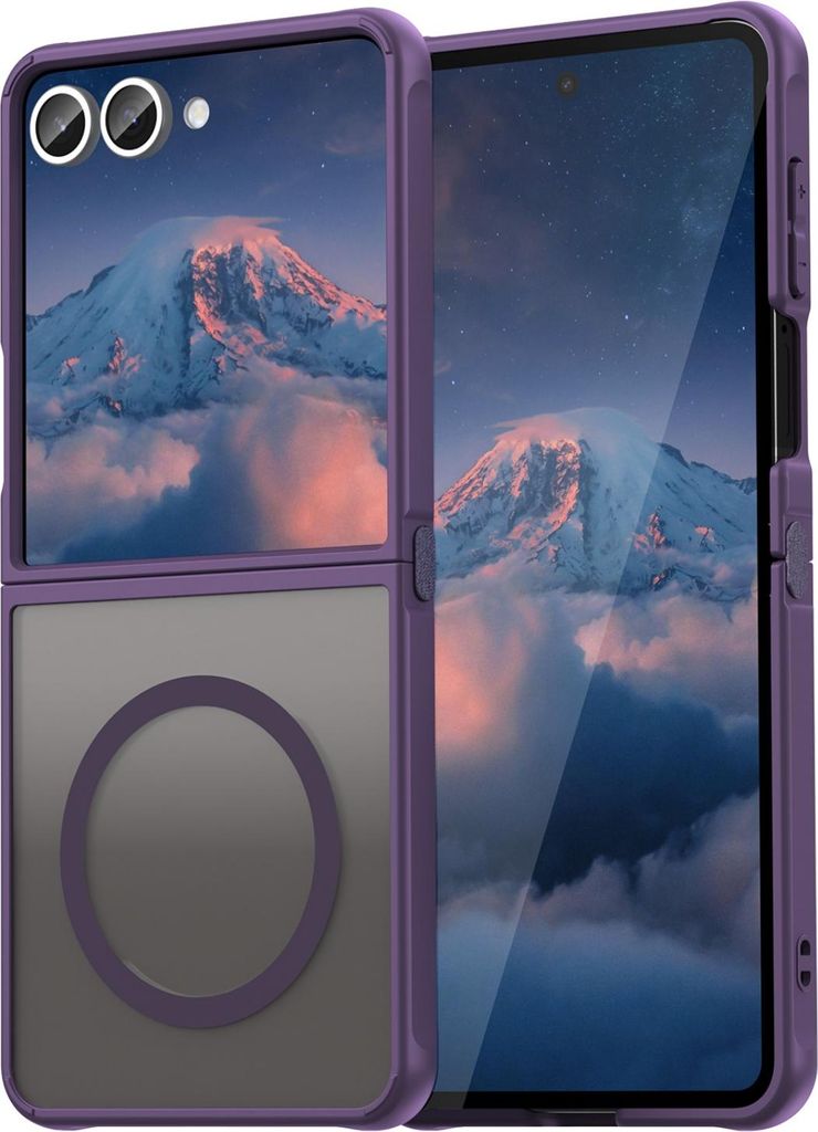 Matte Case Magsafe für Samsung Galaxy Z Flip 7 Schutzhülle Kratzfest Passgenau in Lila