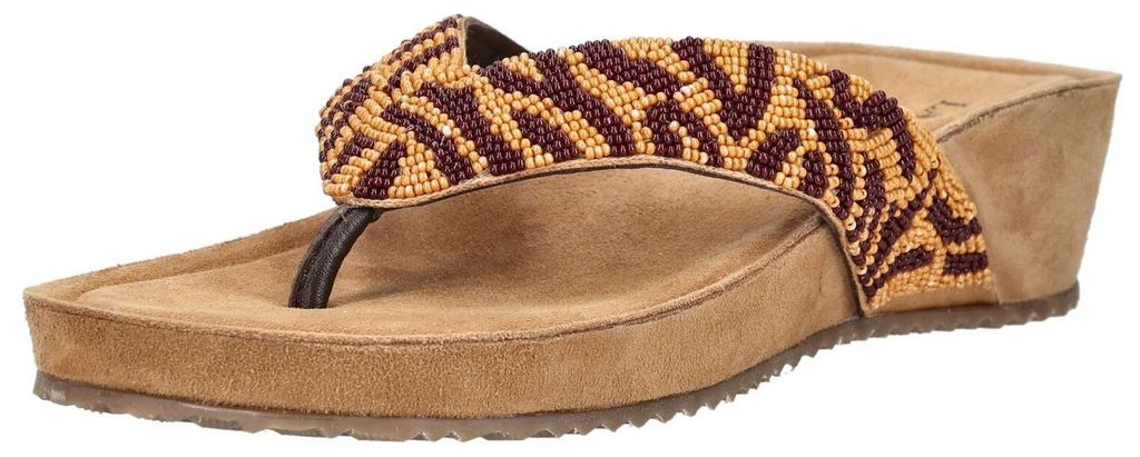 Lazamani Pantoletten Pantoletten Leder/Textil
