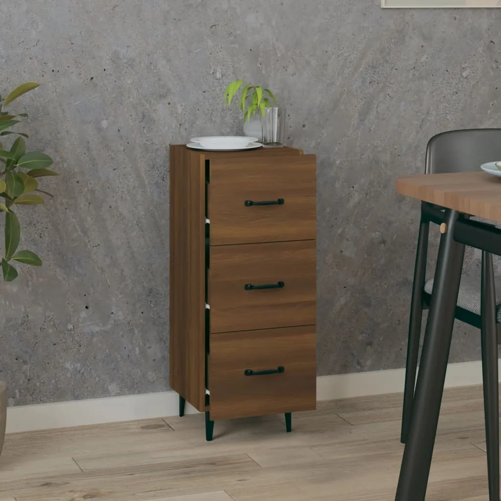 VidaXL Credenza Rovere Marrone 34x34x90 cm - Organizza la tua Casa
