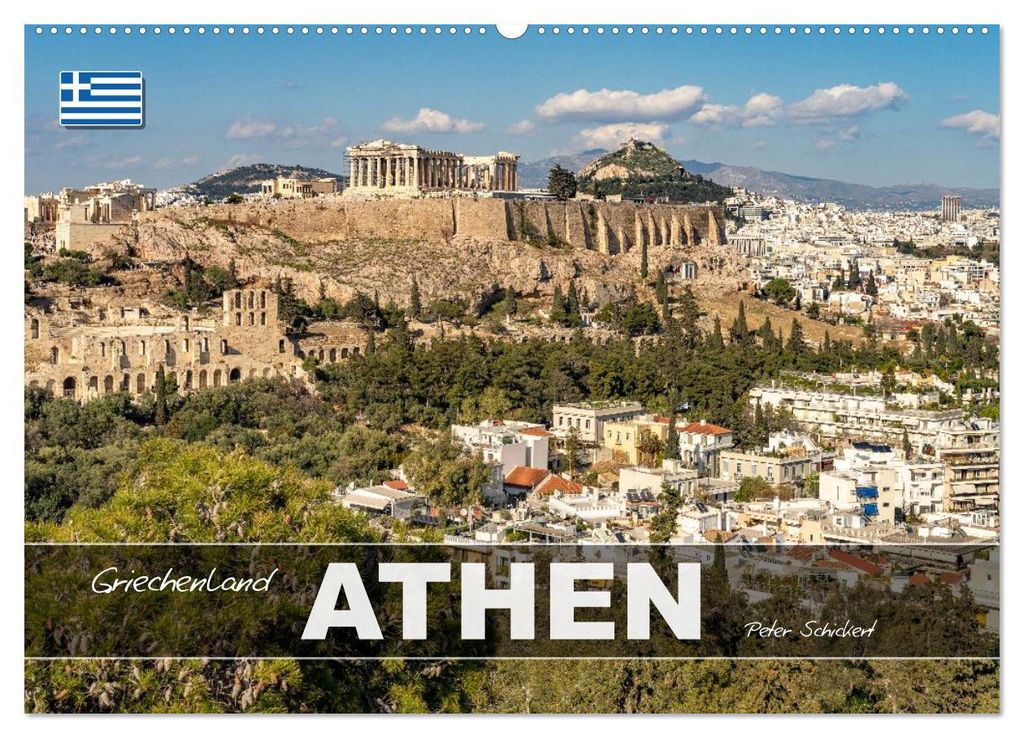 Griechenland - Athen (Wandkalender 2027 DIN A2 quer), CALVENDO Monatskalender