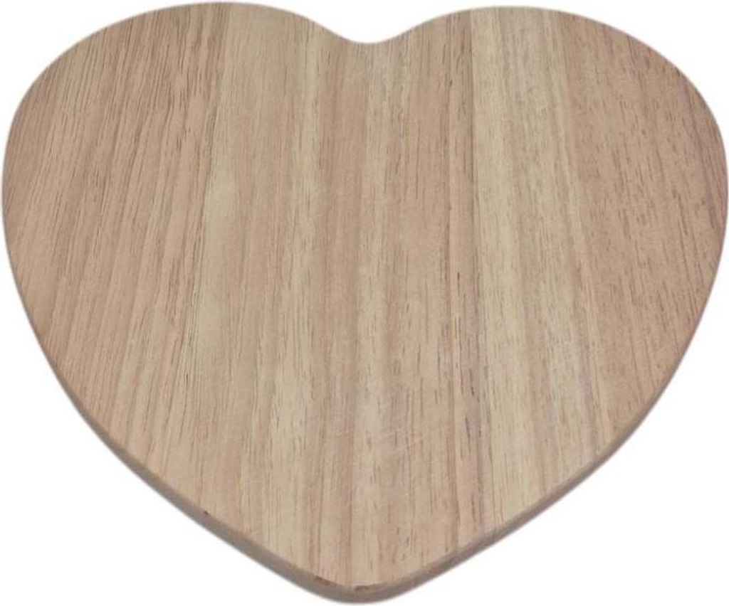 Playwood Brotbrett aus Holz in Herzform