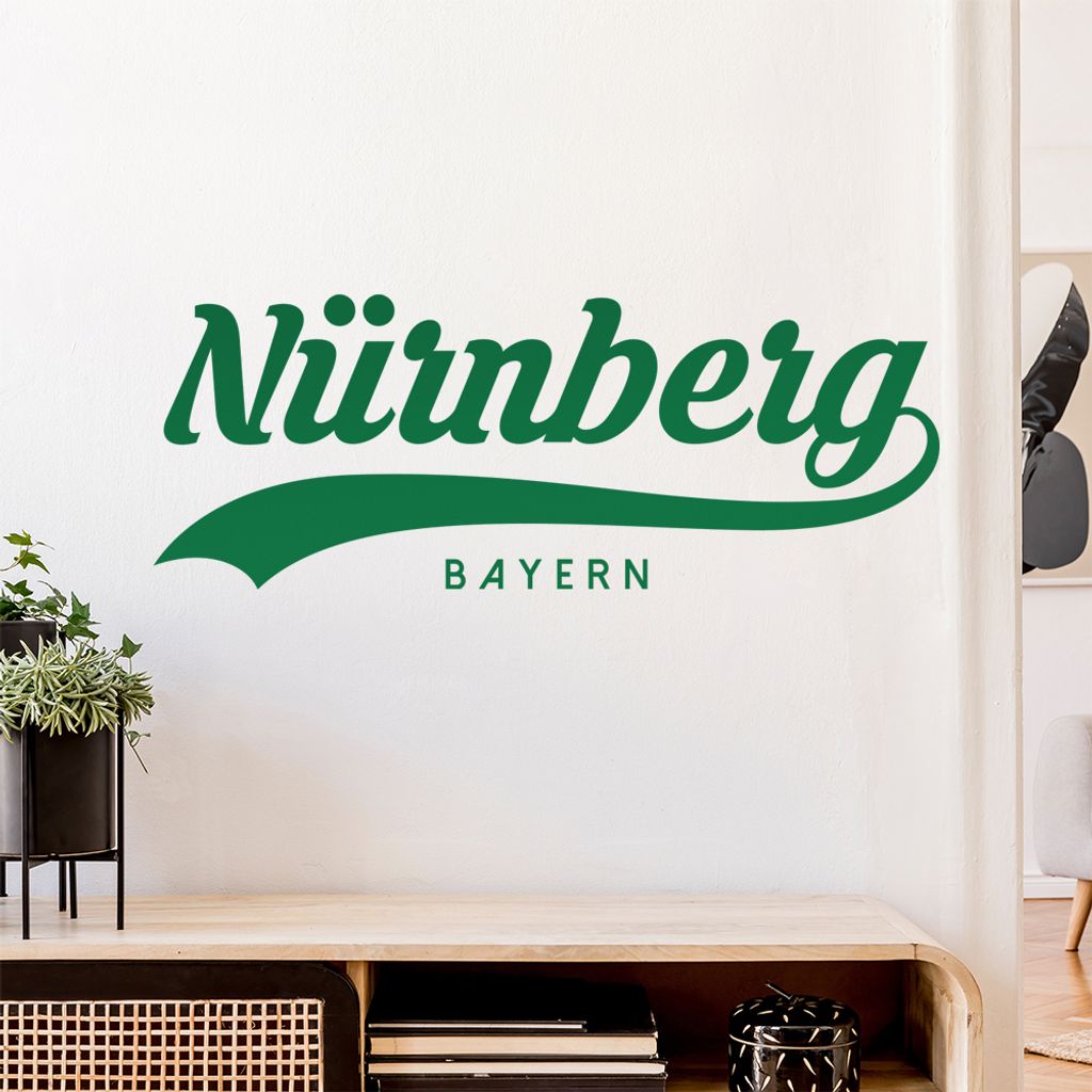 Nürnberg Bayern Wandtattoo Wandaufkleber Wall Sticker - Dekoration, Küche, Wohnzimmer, Schlafzimmer, Badezimmer