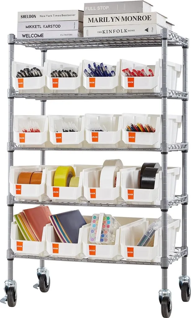 Meuble de rangement mobile pour restaurant, cuisine et bureau - 9