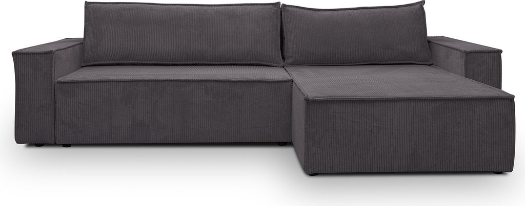 VENASI Ecksofa mit Schlaffunktion Hugo XL, Dunkelgrau Produktbild 