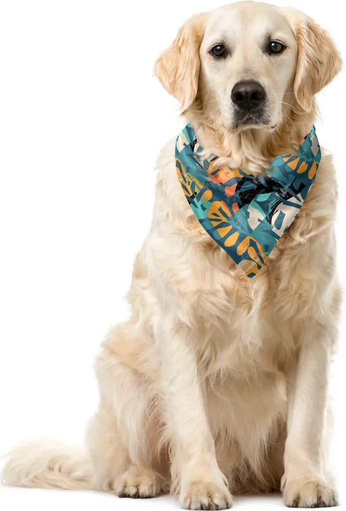 ABAKUHAUS Bandana d'Arte Moderna per Pet - Eccellenza 55x55 cm