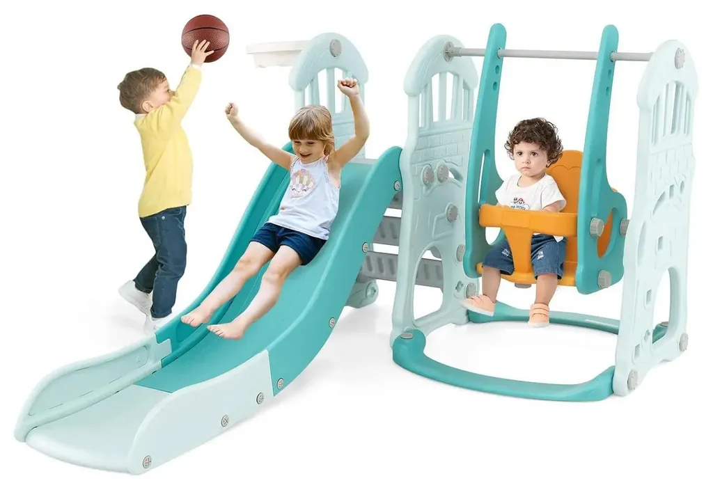 Centre d'activités extérieur et intérieur pour enfant : Toboggan et Jeux
