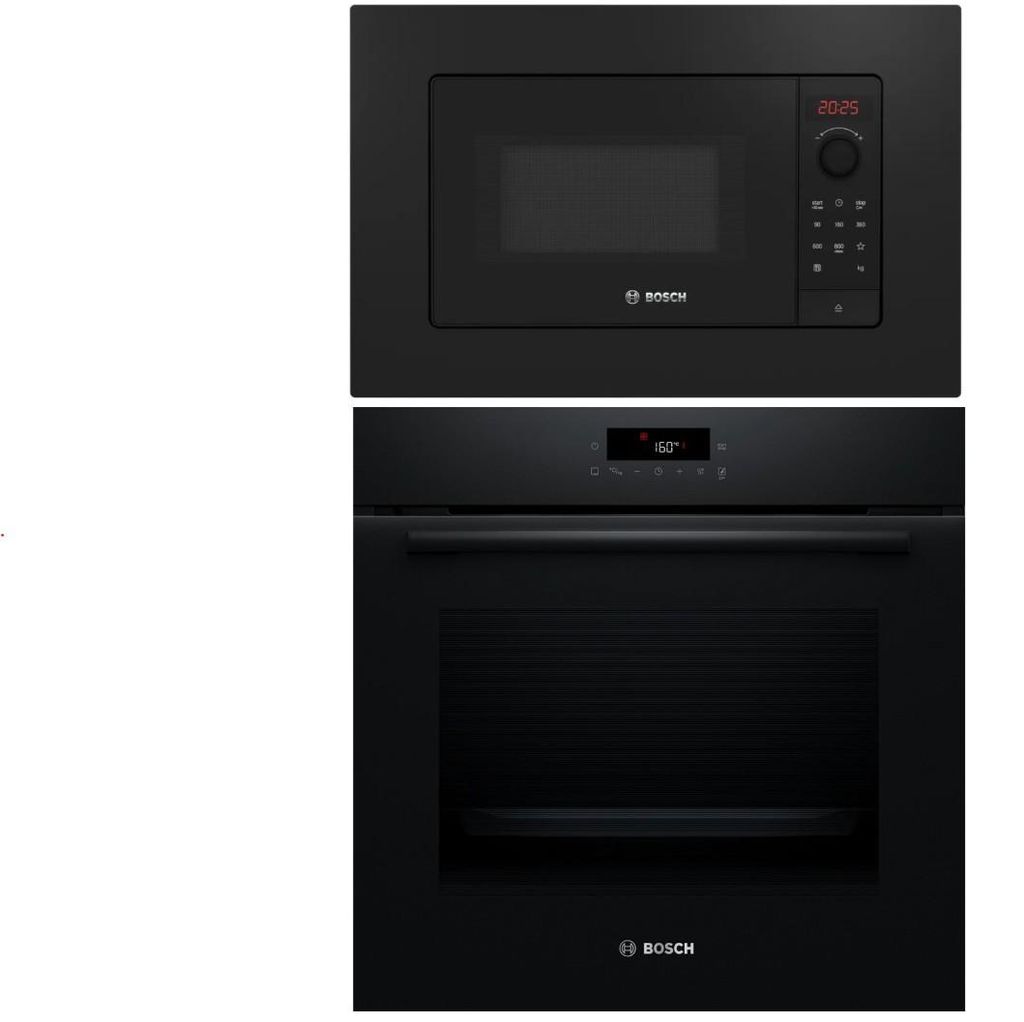 Bosch Backofenset Einbau-Backofen Pyrolyse schwarz + Produktbild 