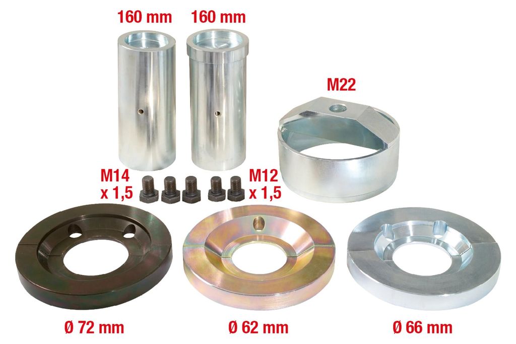 KS TOOLS Montagewerkzeugsatz Radnabe / Radlager 150.2130 17200g