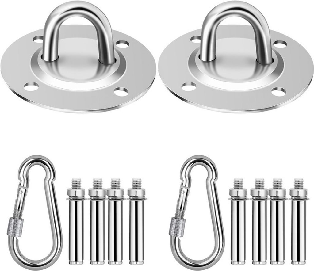 Morzejar Gancio Da Soffitto Resistente, Girevole A 360°, Nero, Gancio - Foto 2