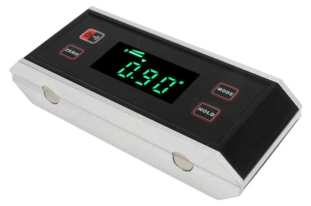 Inclinomètre à écran rétroéclairé et base magnétique, Équerre LCD - 6
