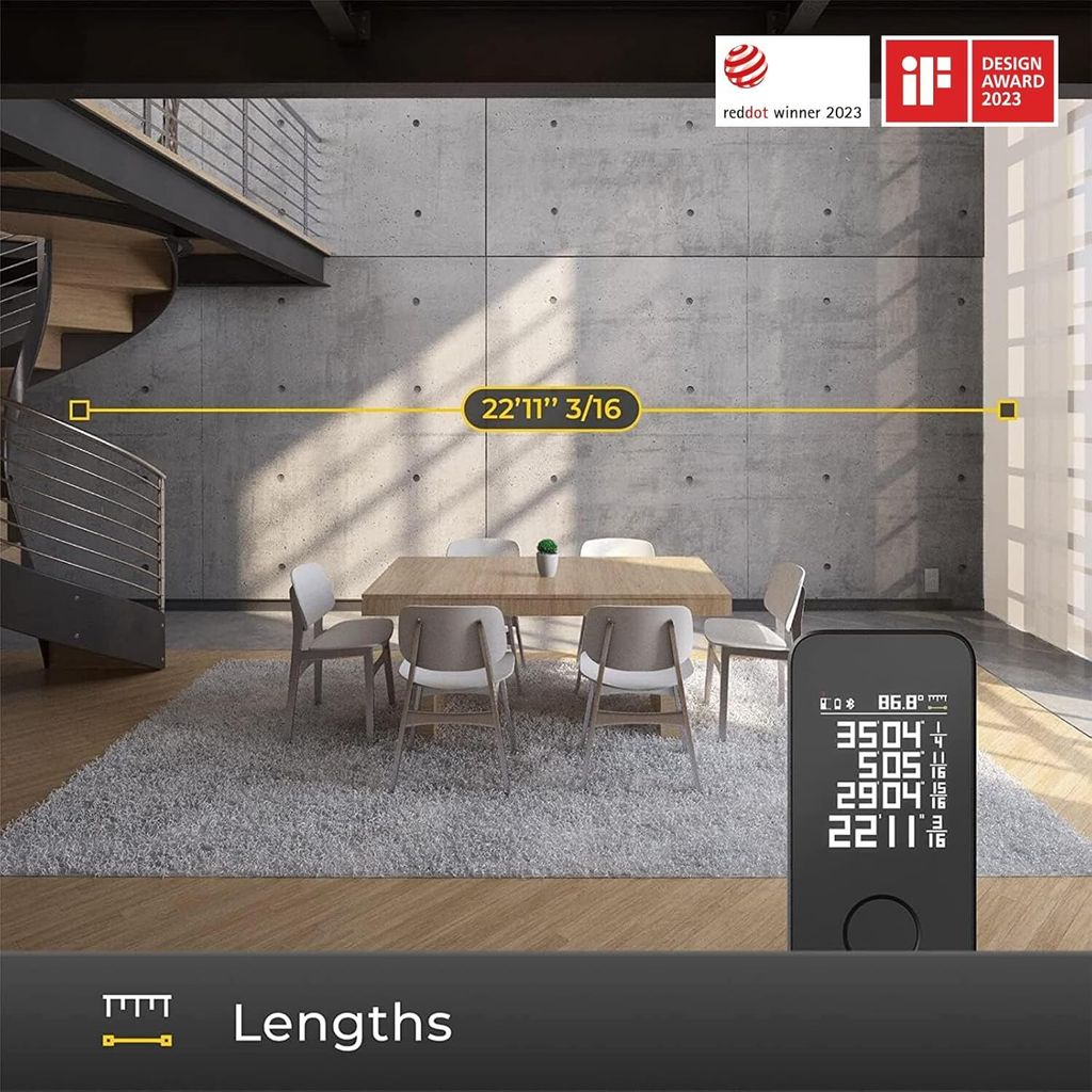 HOTO H-D50 Telemetro laser intelligente, Bluetooth, 50 m Immagine del prodotto 