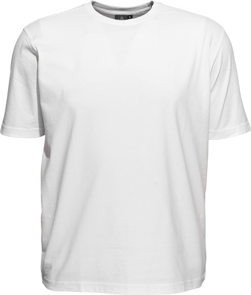 Übergrößen Basic T-Shirt AHORN SPORTSWEAR Weiß 8XL
