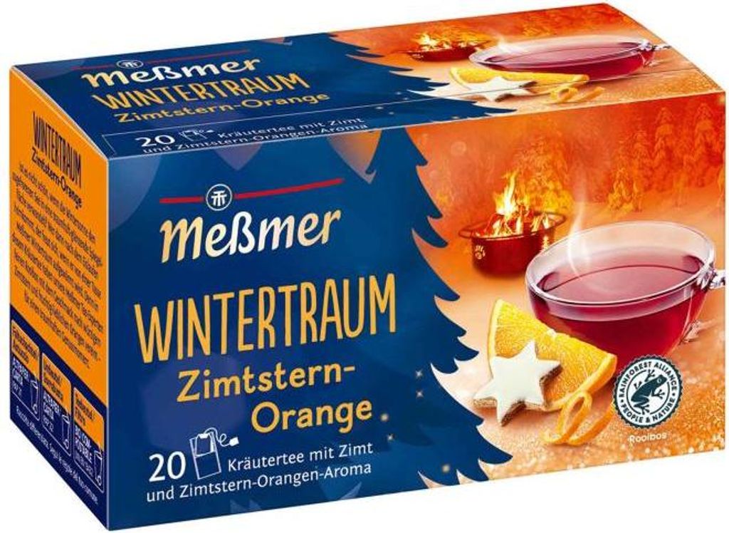 Meßmer Wintertraum Zimtstern Orange Kräutertee mit Zimt 5er Produktbild 