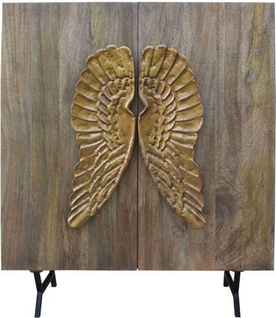 Anrichte DKD Home Decor Gold Braun Mango-Holz (100 x 50 x 120 cm) (100 x 45 x 120 cm)