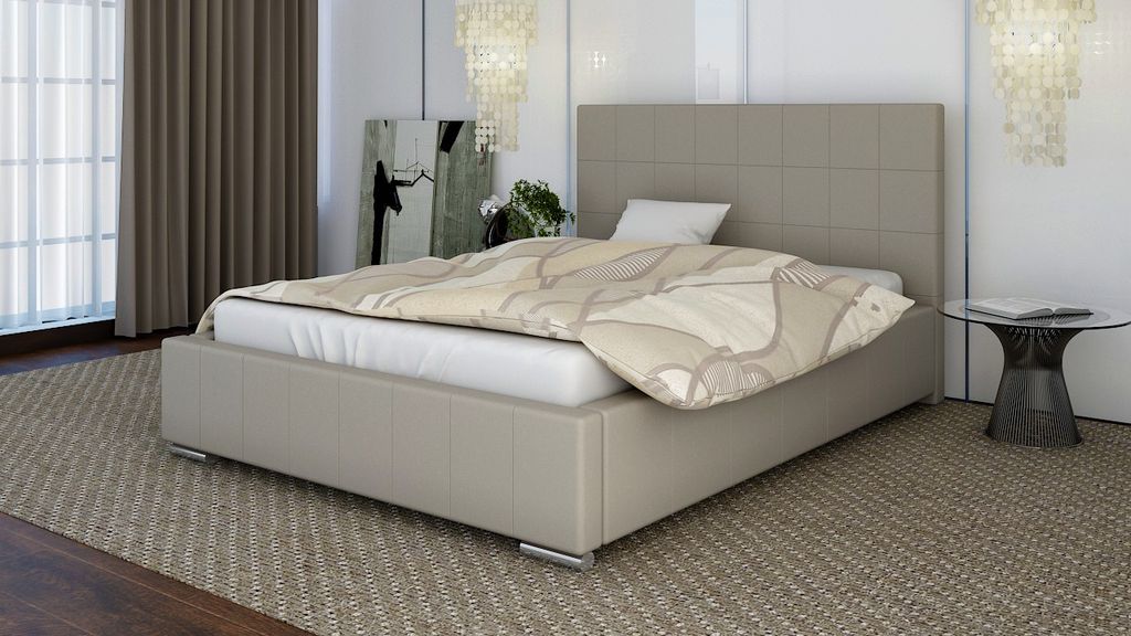 Polsterbett Bett Doppelbett GIORGIO L 140x200cm inkl.Lattenrost
