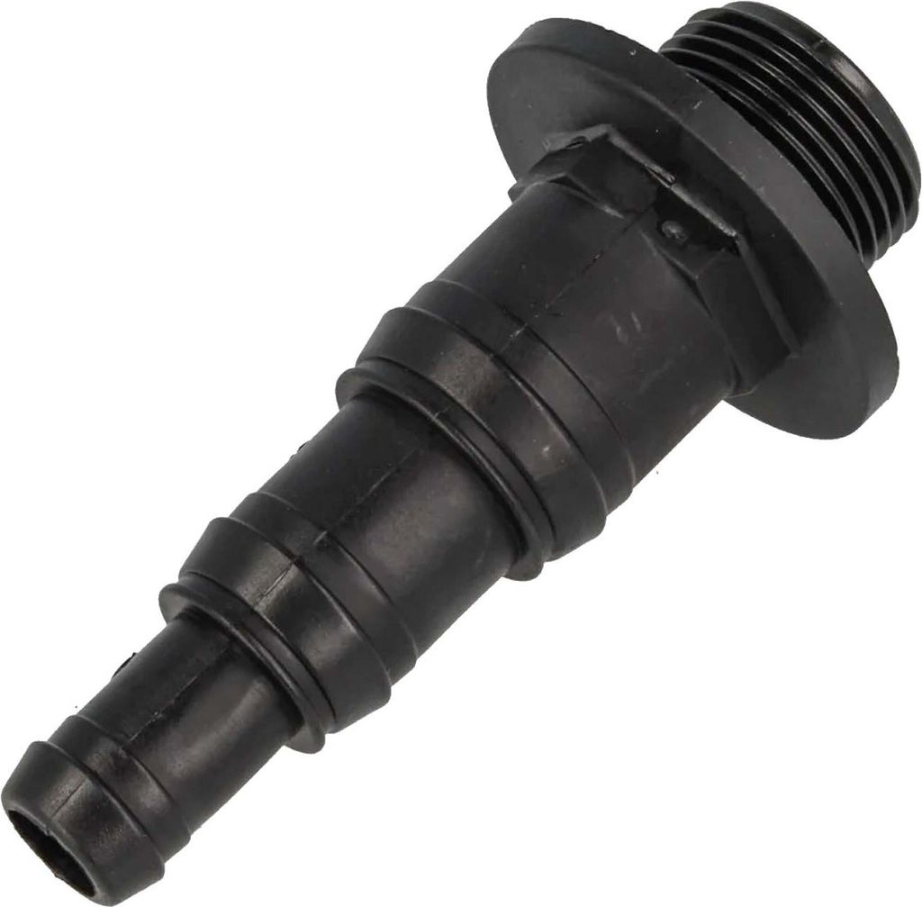 tecuro Durchführung 1 Zoll AG x Schlauchtülle Ø 12/19/25 mm - PP schwarz