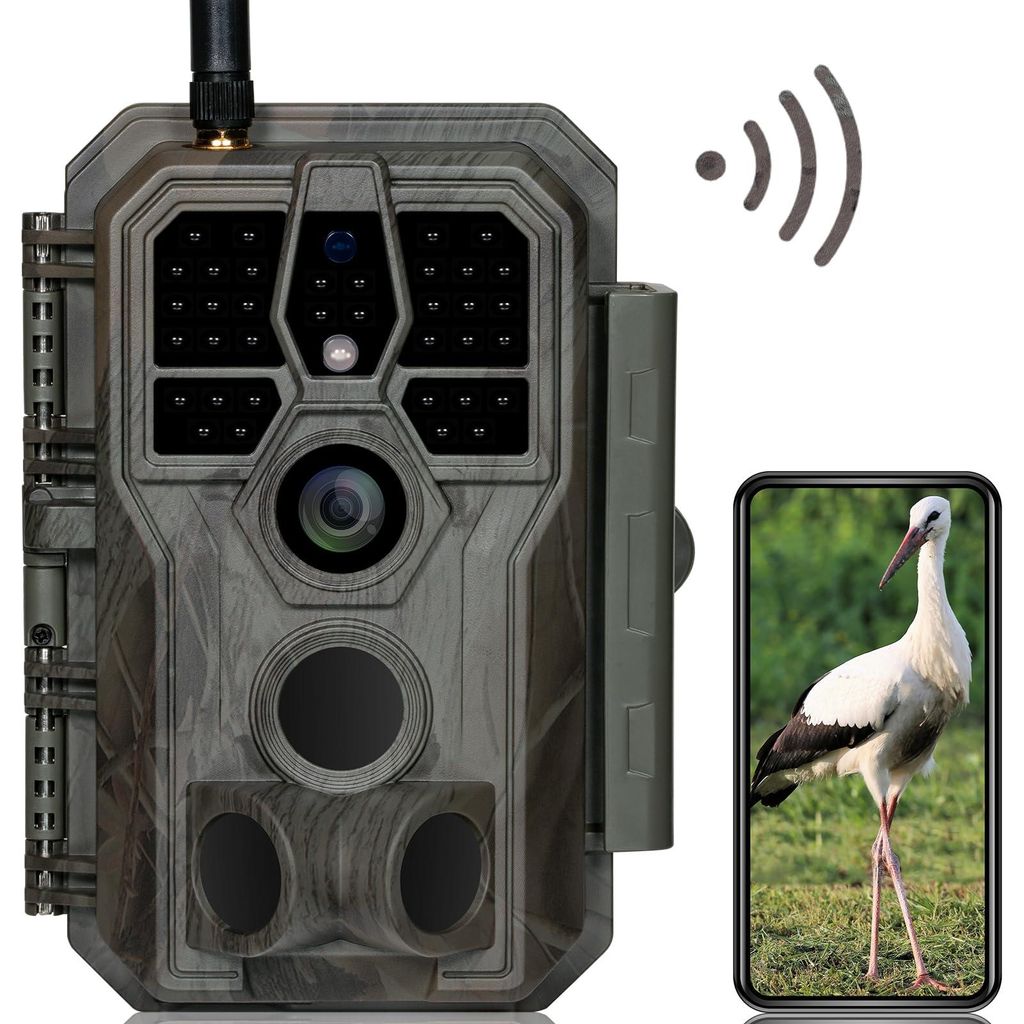 GardePro E8 Wildkamera WLAN, 64MP 1296P H.264 Video, Produktbild 