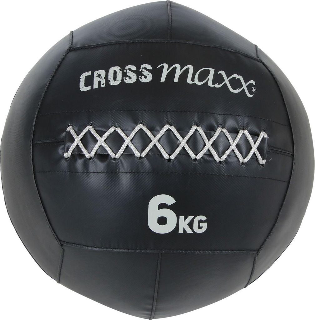 Lifemaxx Crossmaxx Pro Wall Ball 6 kg Schwarz