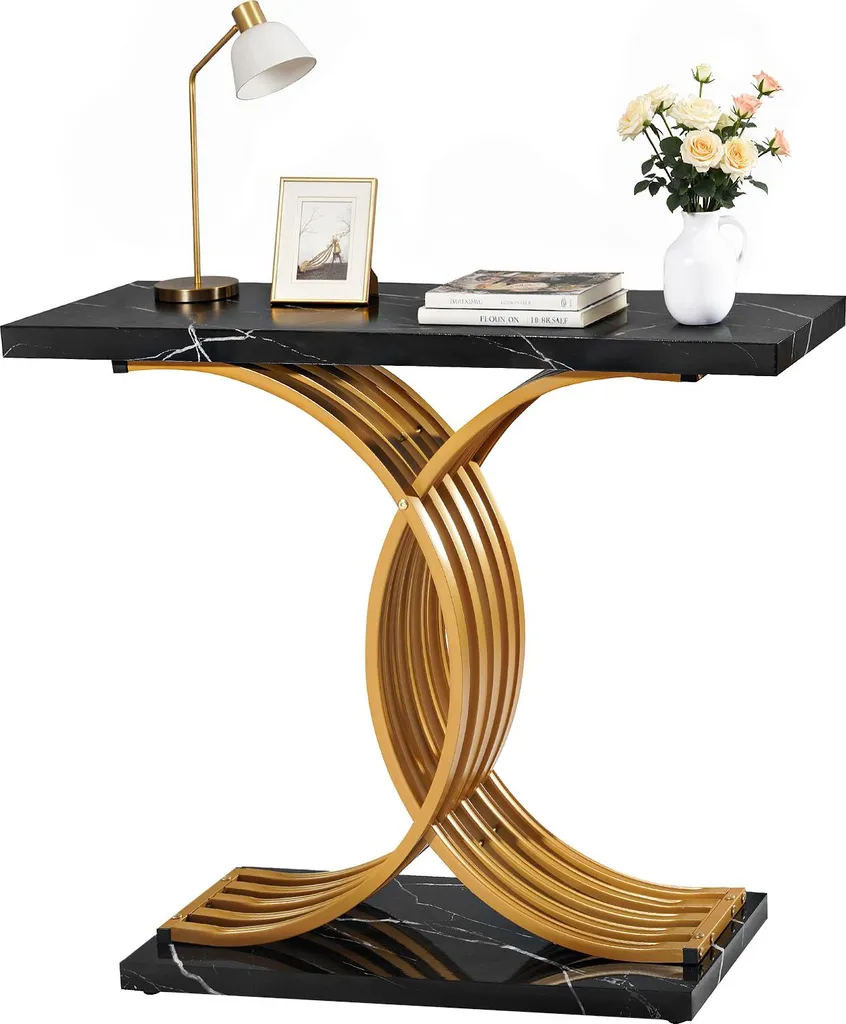 Tavolo Consolle Luxury VEVOR Golden | Mobile Decorativo Foyer 100cm