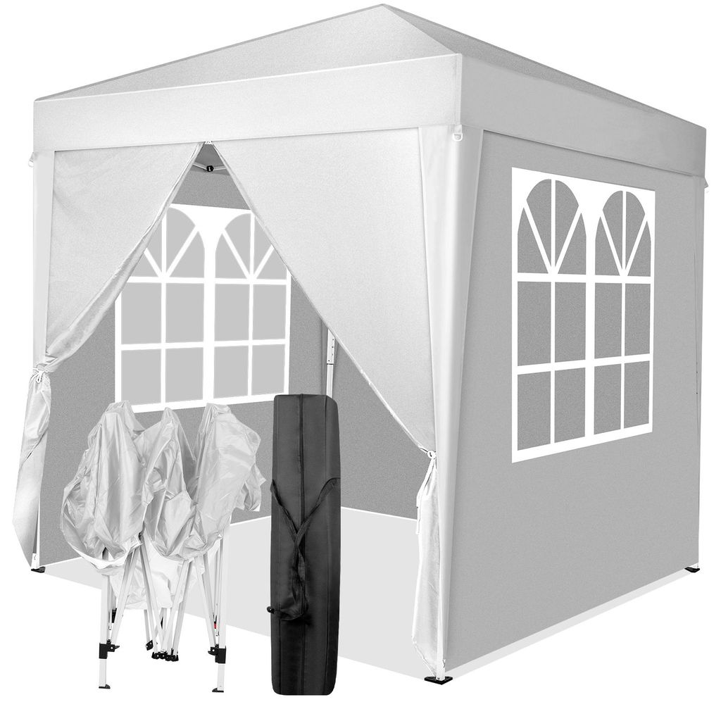 LEADZM Faltpavillon 2 x 2m Pavillon mit 4 Seitenwänden, Produktbild 