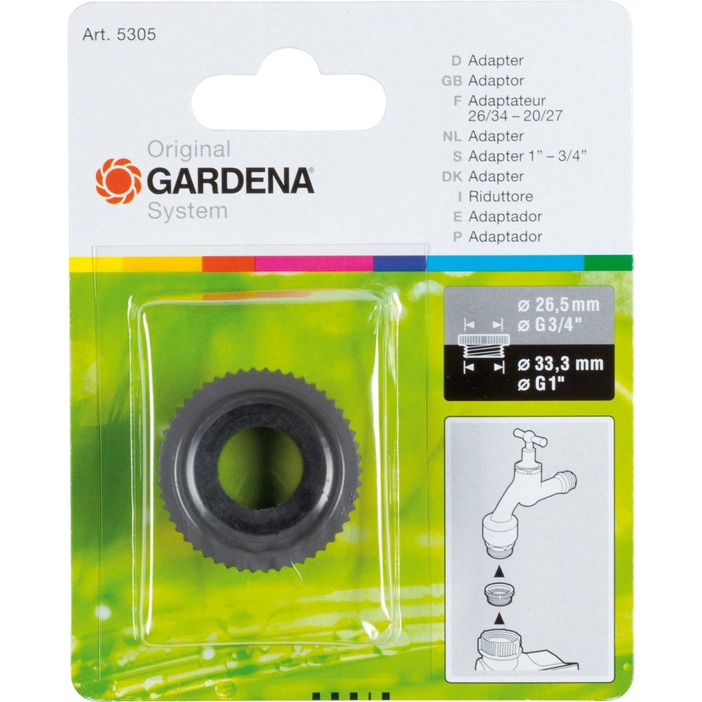 Gardena 5305-20, Konektor na hadicu, Šedá Obrázok produktu 