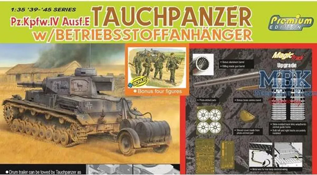 Panzer IV Ausf. E Dragon 6402 Kit Complet avec Remorque et Photodécoupe