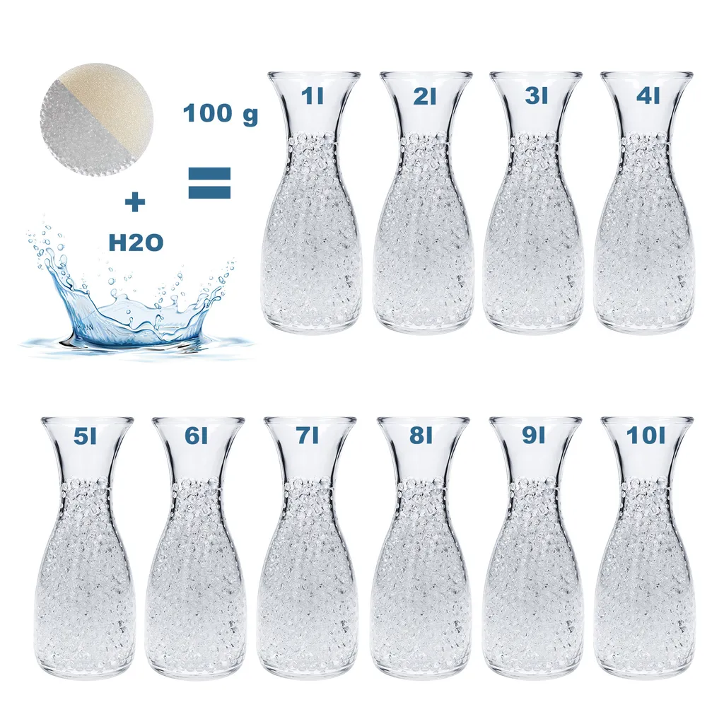 Granulés d'Hydrogel pour Composition Florale et Mariage Effet Cristal - 3