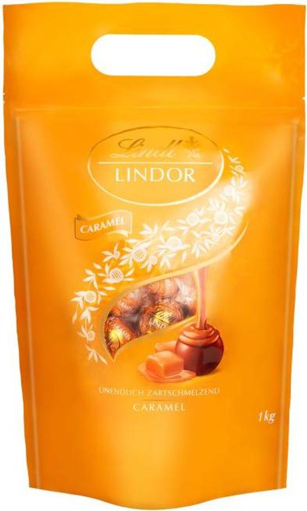 Lindt Lindor Kugeln Vollmilch Caramel 1kg Produktbild 