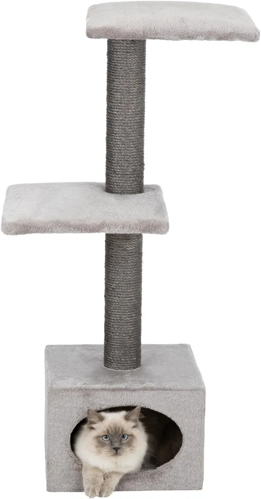 Arbre à chat compact TRIXIE 43827 pour appartement - Gris et Sisal