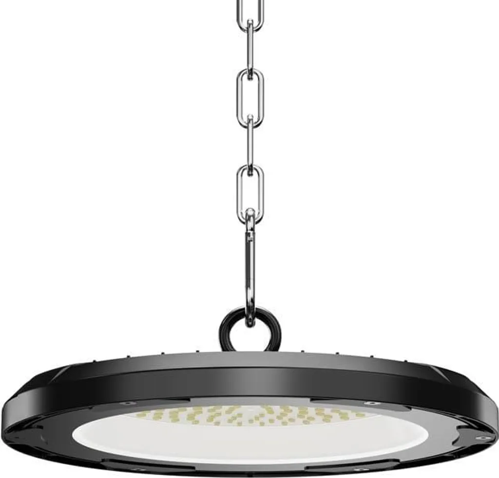 HOFTRONIC UFO High Bay LED 100W 14000lm 4000K IP65 Noir pour Industrie