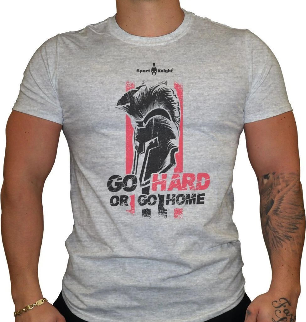 Sport-Knight Herren Fitness T-Shirt "Go Hard or Go Home"