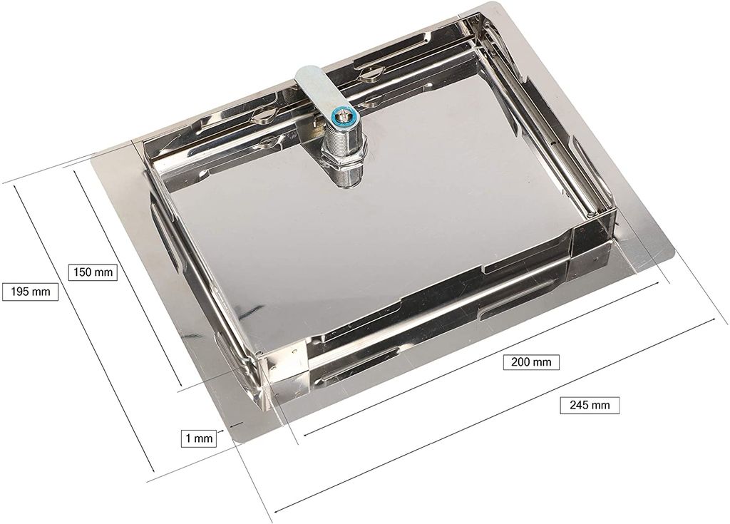KOTARBAU® Revisionsklappe Größe 15x20cm mit Schlüssel Produktbild 2