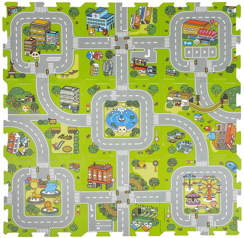 SmilyPlay Straßenmatte aus Schaumstoff SP84357 43571