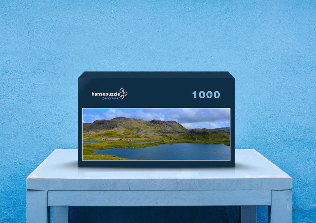 hansepuzzle 72246 - Norwegen Puzzle, 1050 Teile, Natur, 60,0 x 46,0cm mit hochwertiger Aufbewahrung, Kartonbox und wiederverschließbarem Beutel