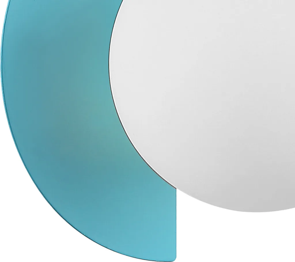Applique murale compacte globe verre bicolore pour petits espaces G9 - 3