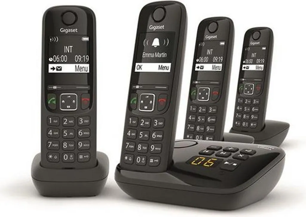 Téléphone maison sans fil 4 combinés Gigaset pour grande famille