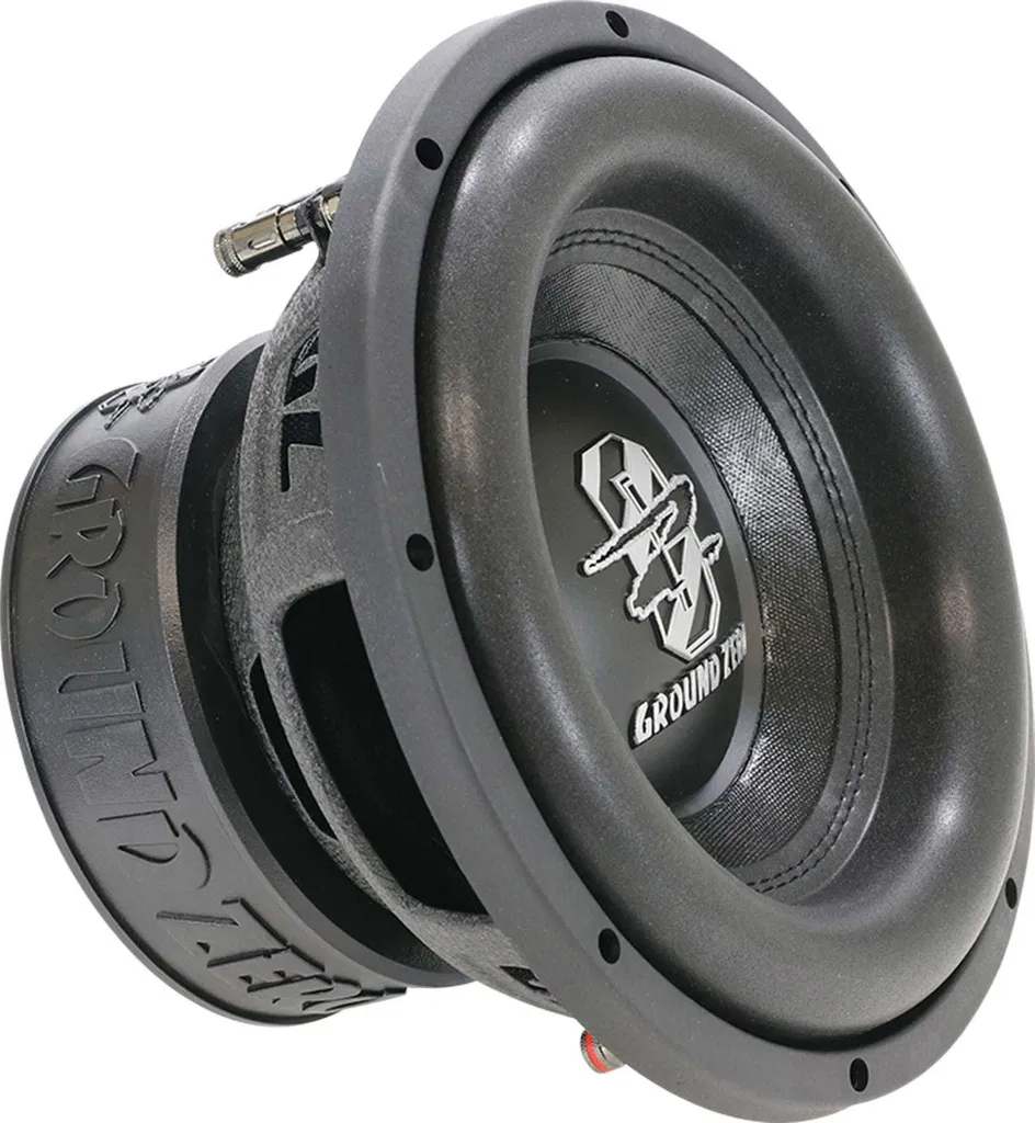 Subwoofer voiture 25 cm Ground Zero GZRW 25-D2 pour Basses Puissantes