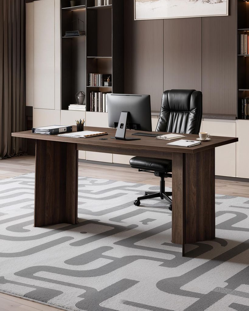 Biurko Biurowe Vevor Executive 160 Cm Solidne Nowoczesne Zdjęcie produktu 