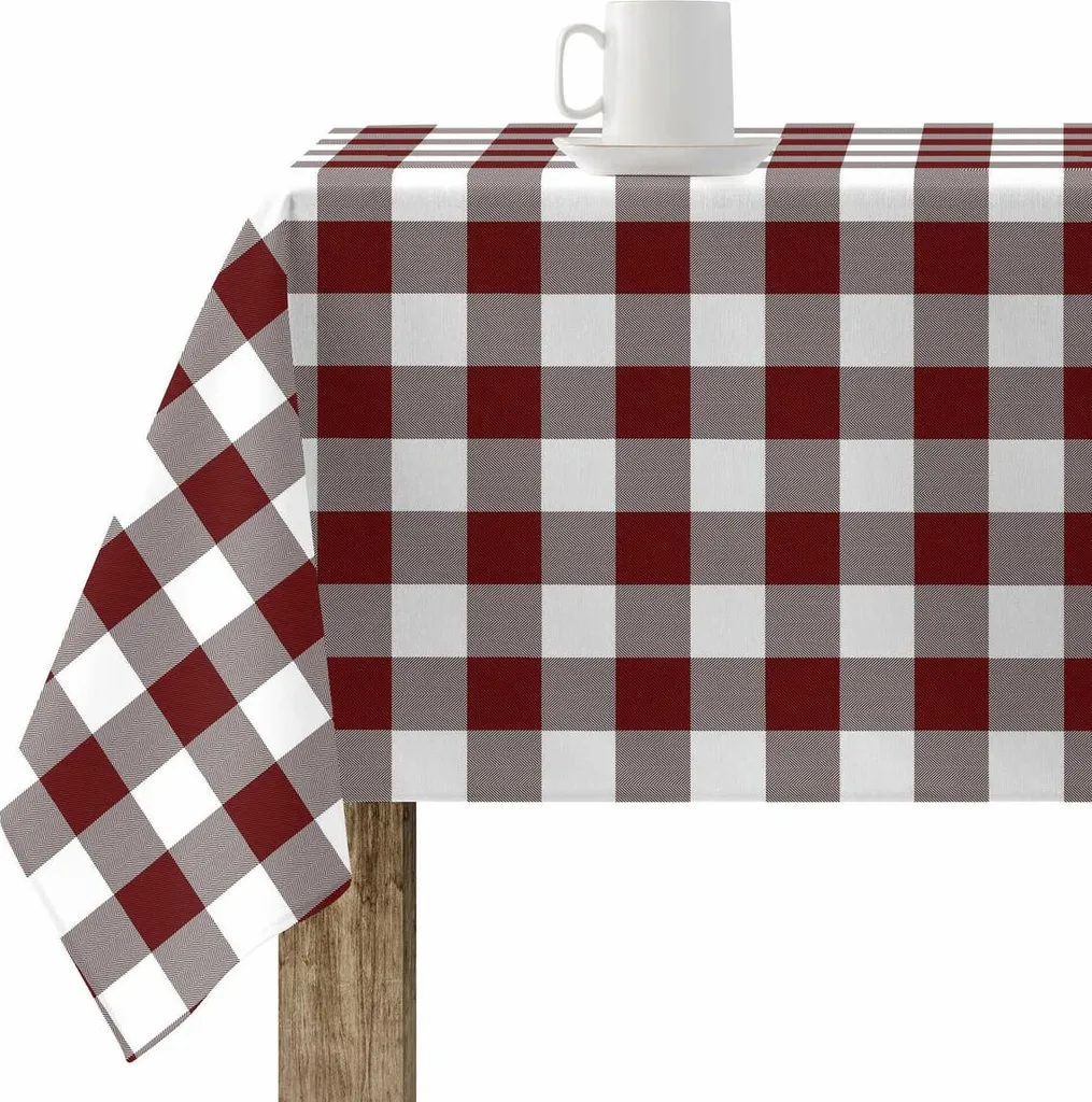 Nappe de table rectangulaire antitache rouge grenat Belum 300 x 150 cm