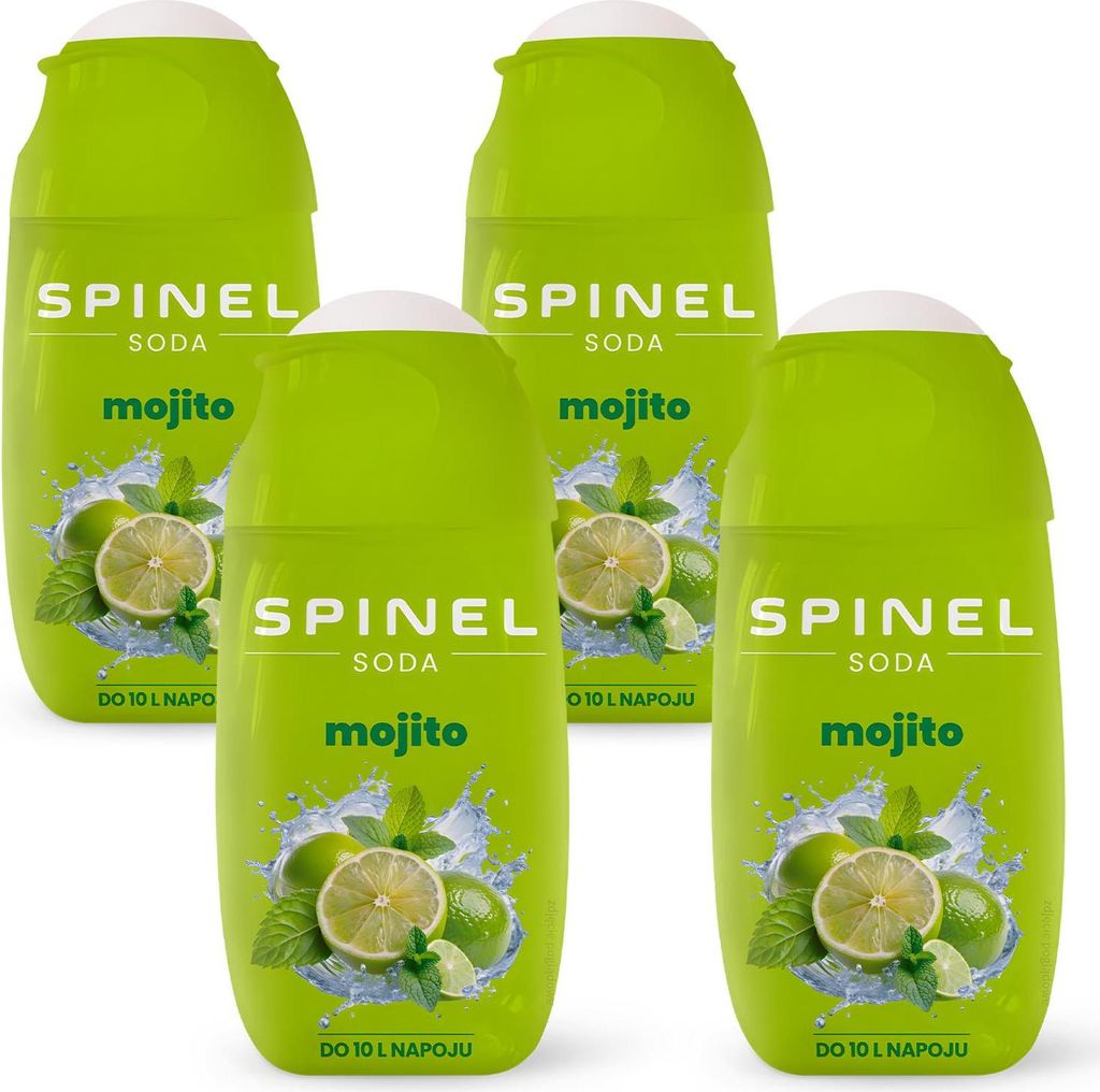 Spinel Soda Mojito Sirup 65ml, 4 Stück für SodaStream Wassersprudler