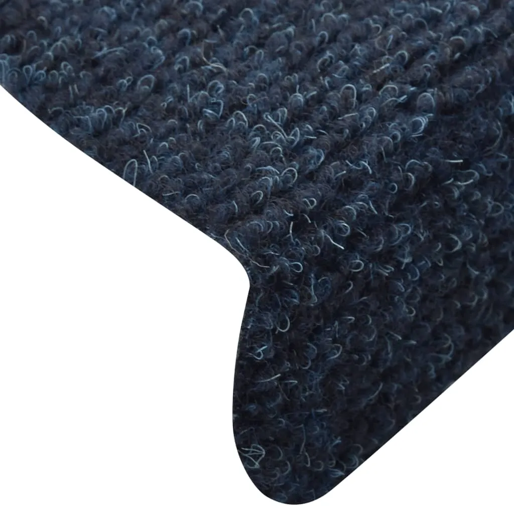 Tapis de marche antidérapant 56x17x3 cm bleu marine lot de 5 pièces pro - 6