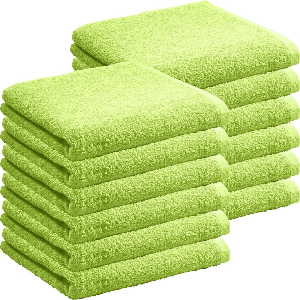REDBEST Handtuch Oceanside" 12er-Pack apfelgrün 50x80 cm" Produktbild 