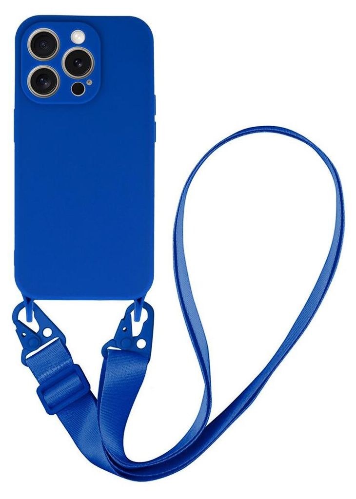 Handy Hülle Umhängehülle kompatibel mit Iphone 15 Pro Design 2 Blau
