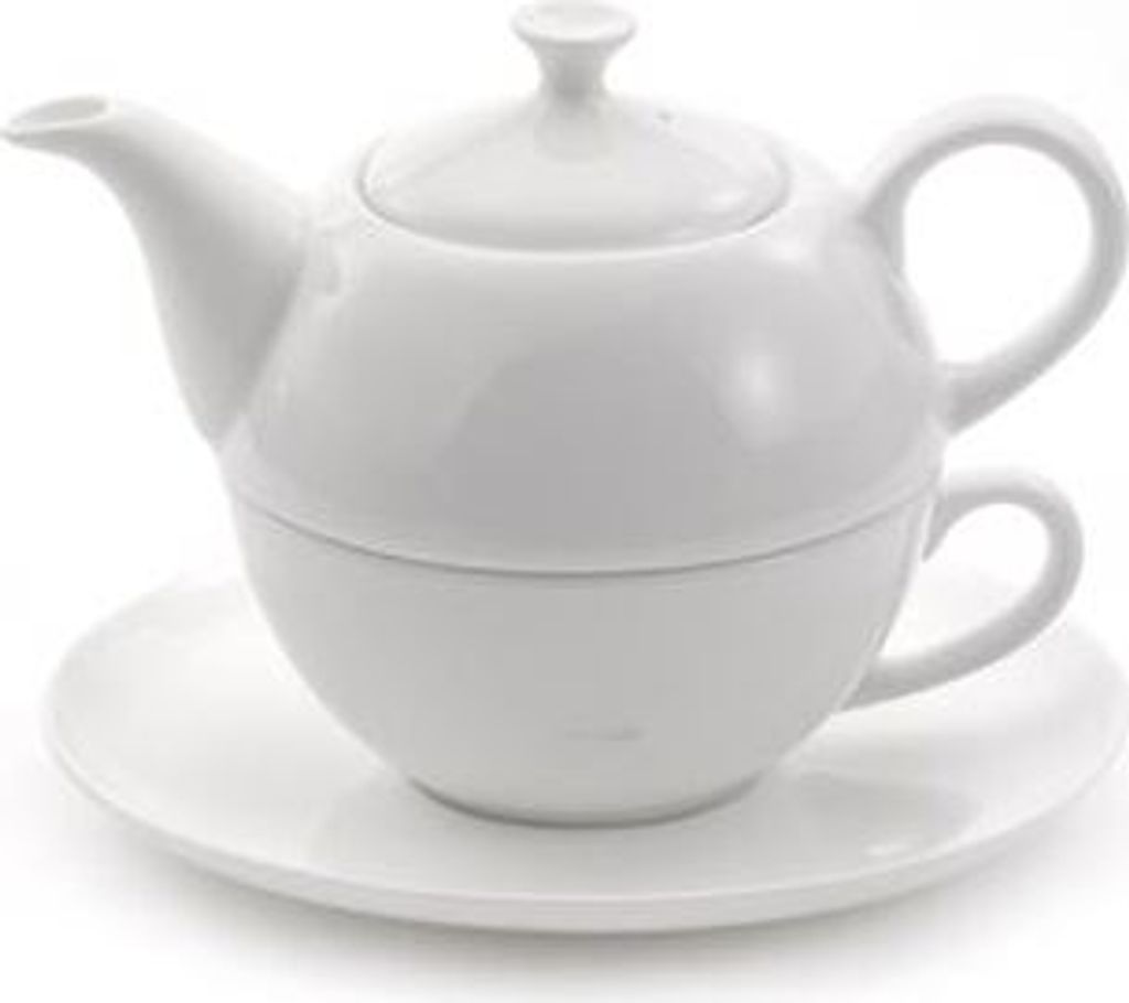 Tea for one Set "Sophie" Bone China, 4 teilig Kanne: 0,45 Produktbild 