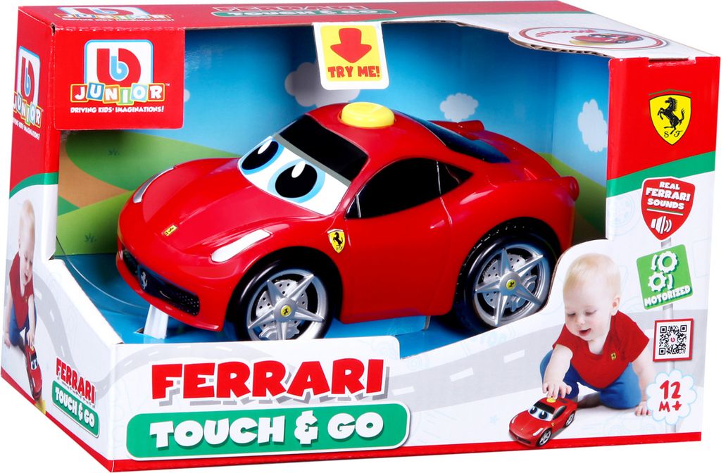 BB Junior - Ferrari 458 Italia z dźwiękami, czerwony Zdjęcie produktu 
