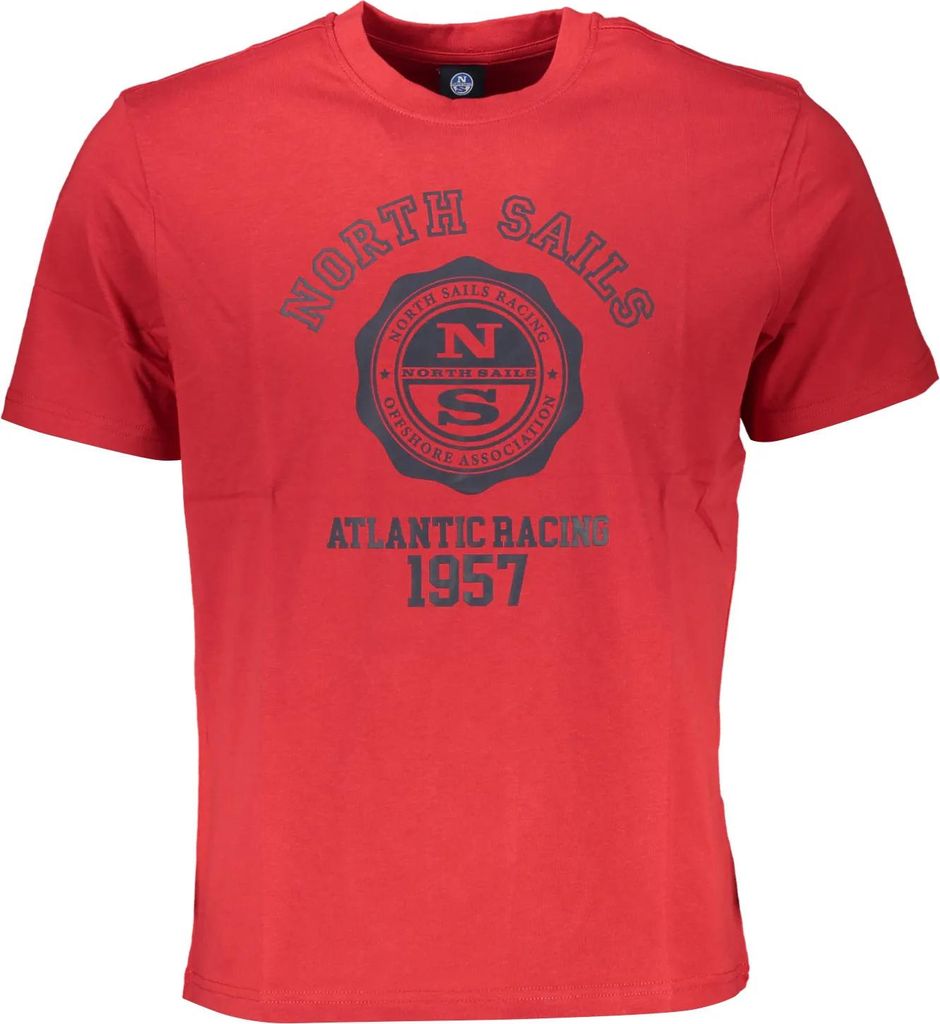 North Sails Rotes Segel-T-Shirt mit Logo : Größe - 2XL Größe: 2XL