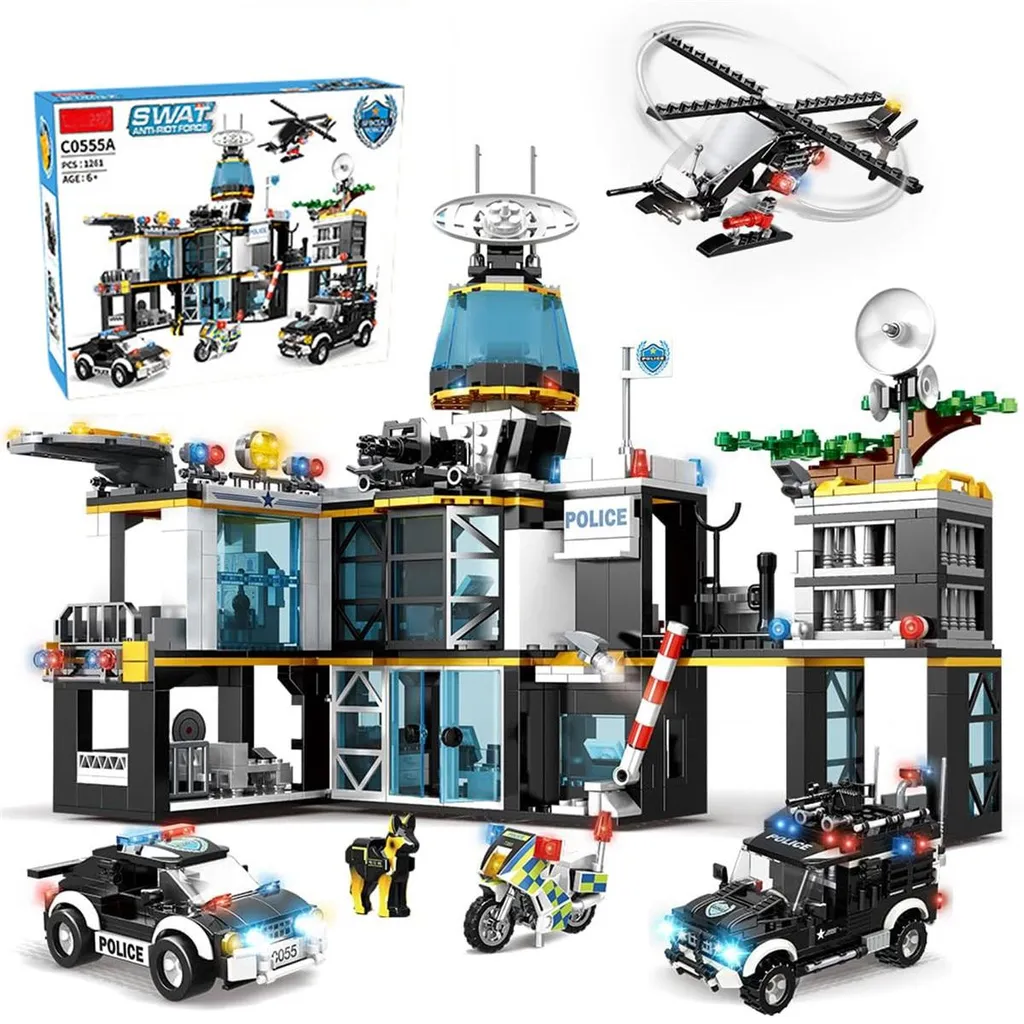 Kit Construction SWAT 1261 Pièces - Occupez vos Enfants avec la Police