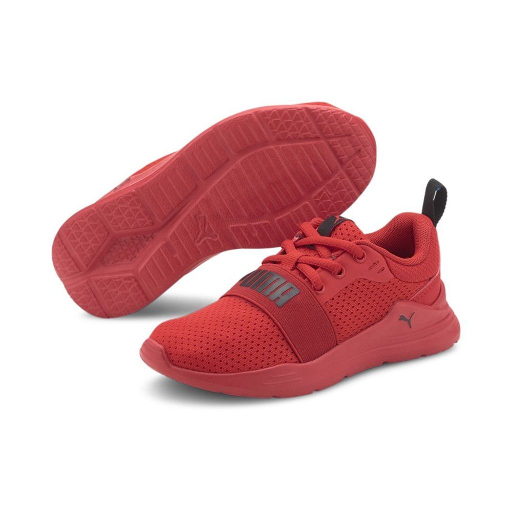 Puma Wired Run Sneaker PS Kinder rot schwarz Gr 30